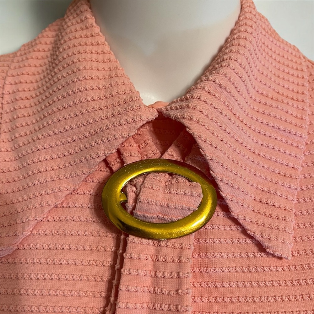 Vintage 1960s NPC FASHIONS of Warren, Pennsylvania Pink Sleeveless Dress - Picture 5 of 8
